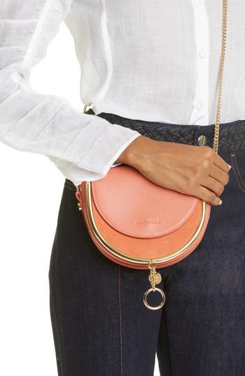 Mara leather saddle discount bag see by chloé