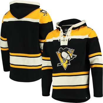 Pittsburgh Penguins '47 Superior Lacer Pullover Hoodie - Cream