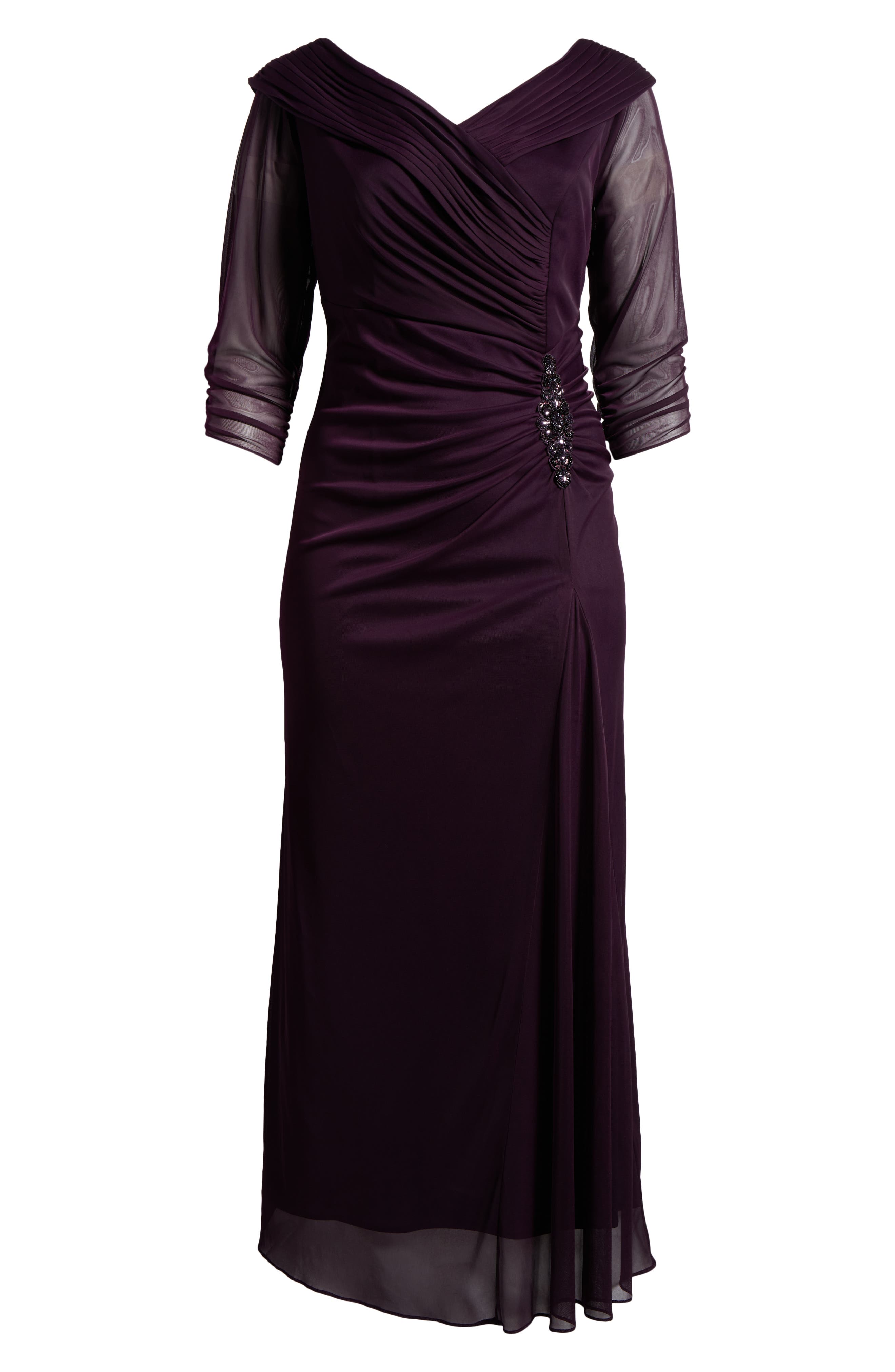 Portrait Collar Alex Evening Dresses