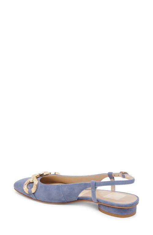 Shop Dolce Vita Ramano Slingback Flat In Bluebell Suede