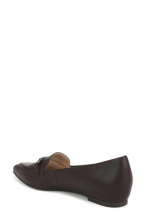 Shop Lifestride Precious Pointed Toe Bit Loafer In Dark Chocolate