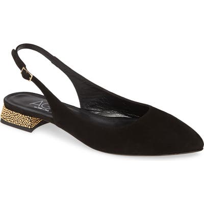 Agl Holiday Studded Heel Slingback Pump - Black
