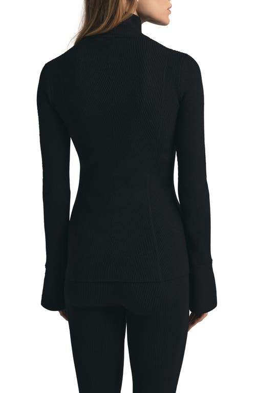 Favorite Daughter The Runway Rib Turtleneck Sweater In Black