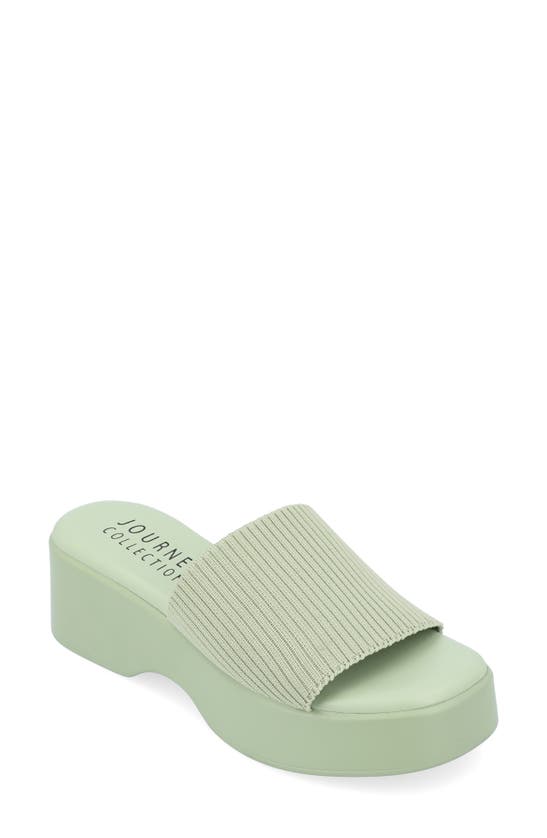 Journee Collection Tru Comfort Emani Sandal In Sage