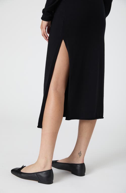 Shop French Connection Cosysoft Long Sleeve Slit Sweater Dress In Black