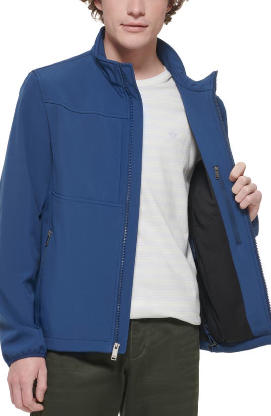 Shop Dockers ® Water Resistant Soft Shell Jacket In Ocean Blue