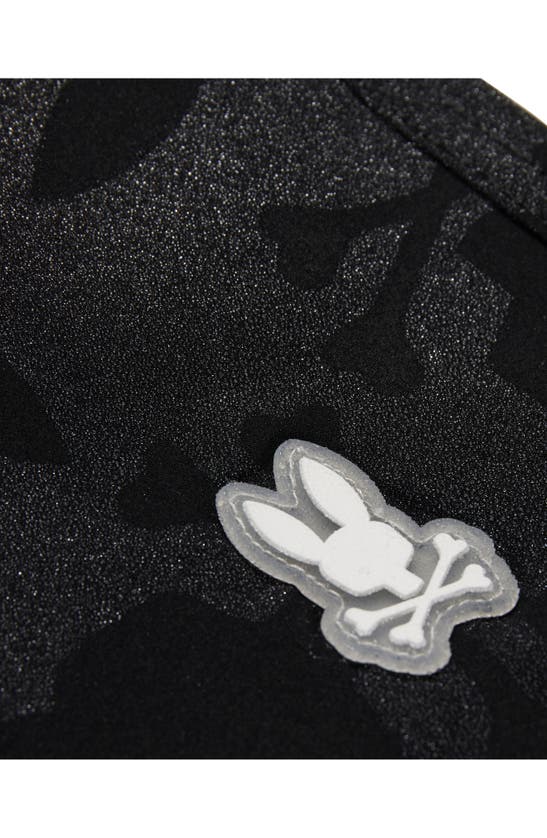 Shop Psycho Bunny Malta Hydrochromic Swim Trunks In Black