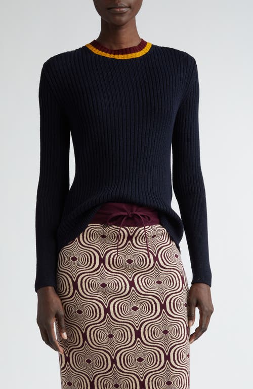 Dries Van Noten Tire Rib Wool Blend Sweater at Nordstrom,