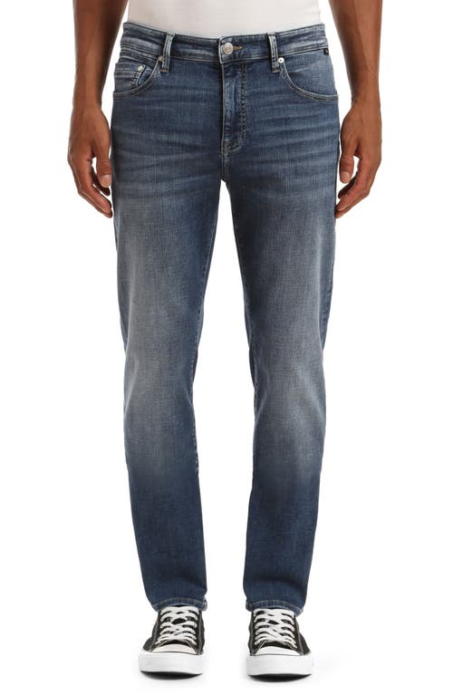Mavi Jeans Zach Straight Leg Jeans in Mid Brushed Organic Move
