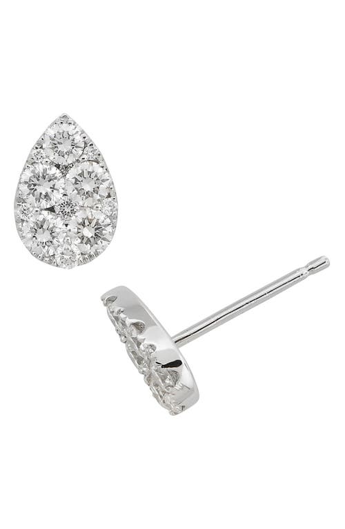 Bony Levy 'Mika' Diamond Cluster Teardrop Earrings in White Gold at Nordstrom