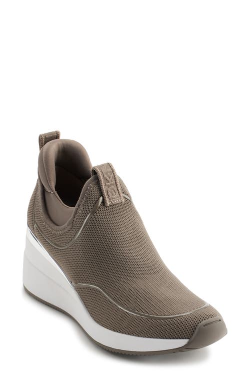 Shop Dkny Pecola Slip-on Wedge Sneaker In Ash