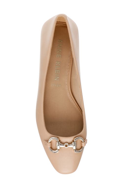 Anne Klein Women's Cora Tailored Ballet Flats In Beige Smooth