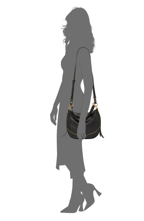Vince Camuto Noemy Leather Shoulder Bag In Black