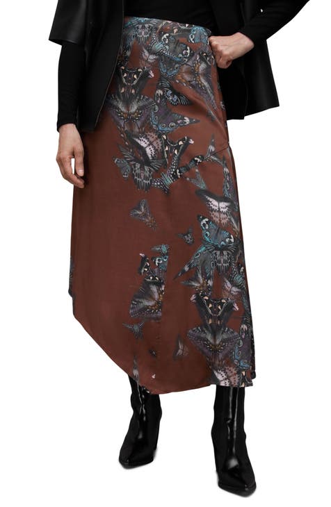 ba&sh Raya Tiered Midi Skirt