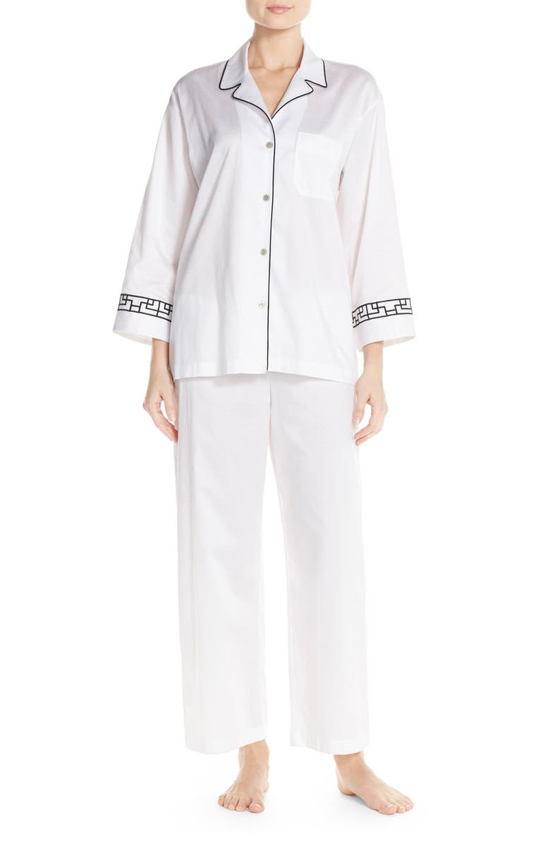 Natori 'Ming' Embroidered Cuff Pajamas | Nordstrom