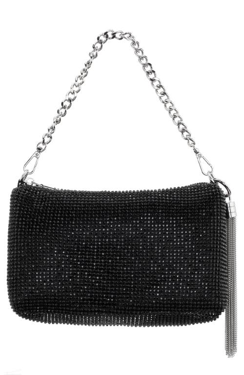 Nina Lorne Embellished Convertible Shoulder Bag in Black at Nordstrom