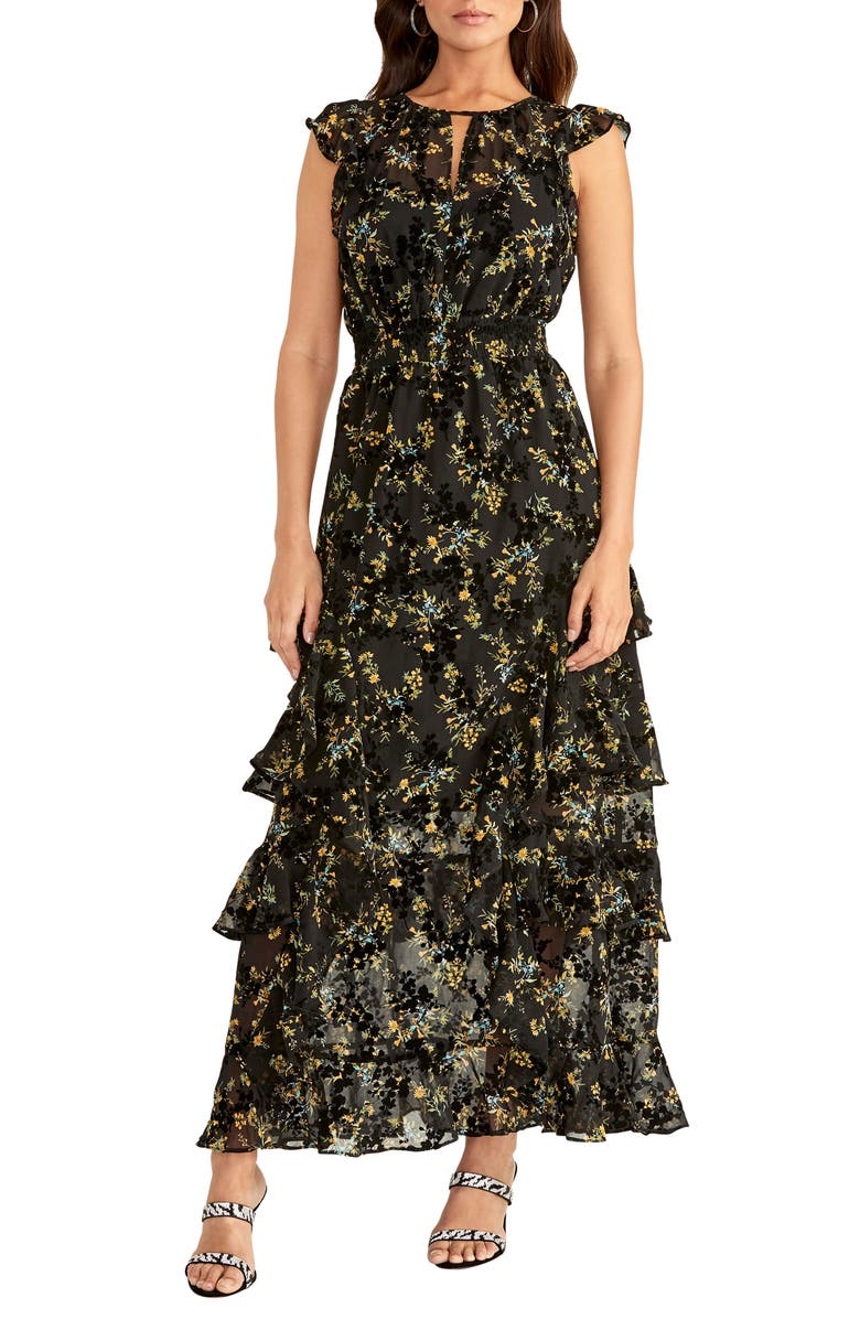 RACHEL Rachel Roy Issa Floral Burnout Maxi Dress | Nordstrom