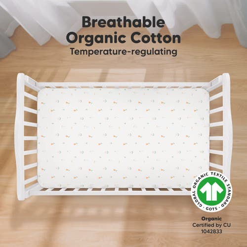 Keababies Soothe Fitted Crib Sheet In Wildflowers