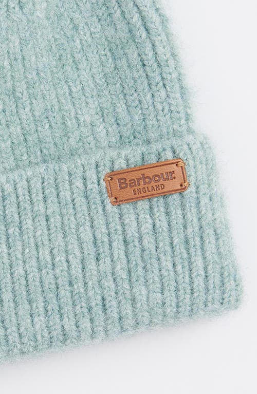 Barbour Pendle Cuff Beanie In Soft Mint