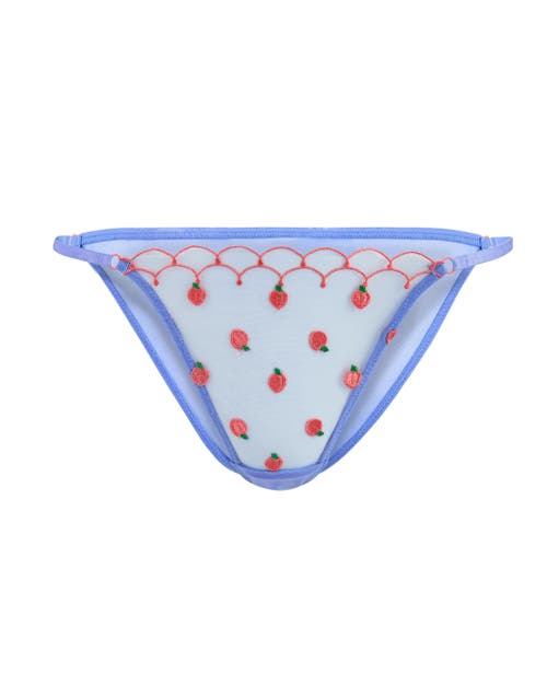 Adore Me Bettie Brazilian Panties In Medium Blue