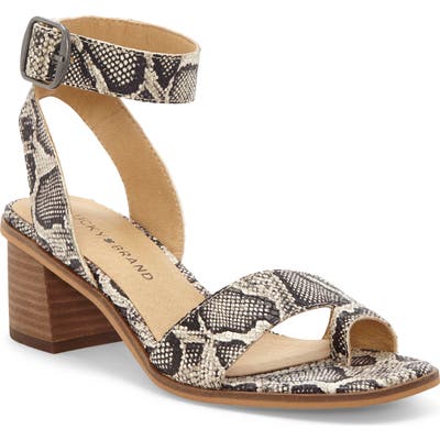 Lucky Brand Loklin Ankle Strap Sandal, Beige