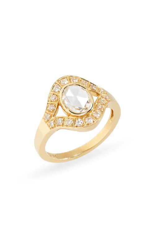 Chandra Diamond Ring in Gold