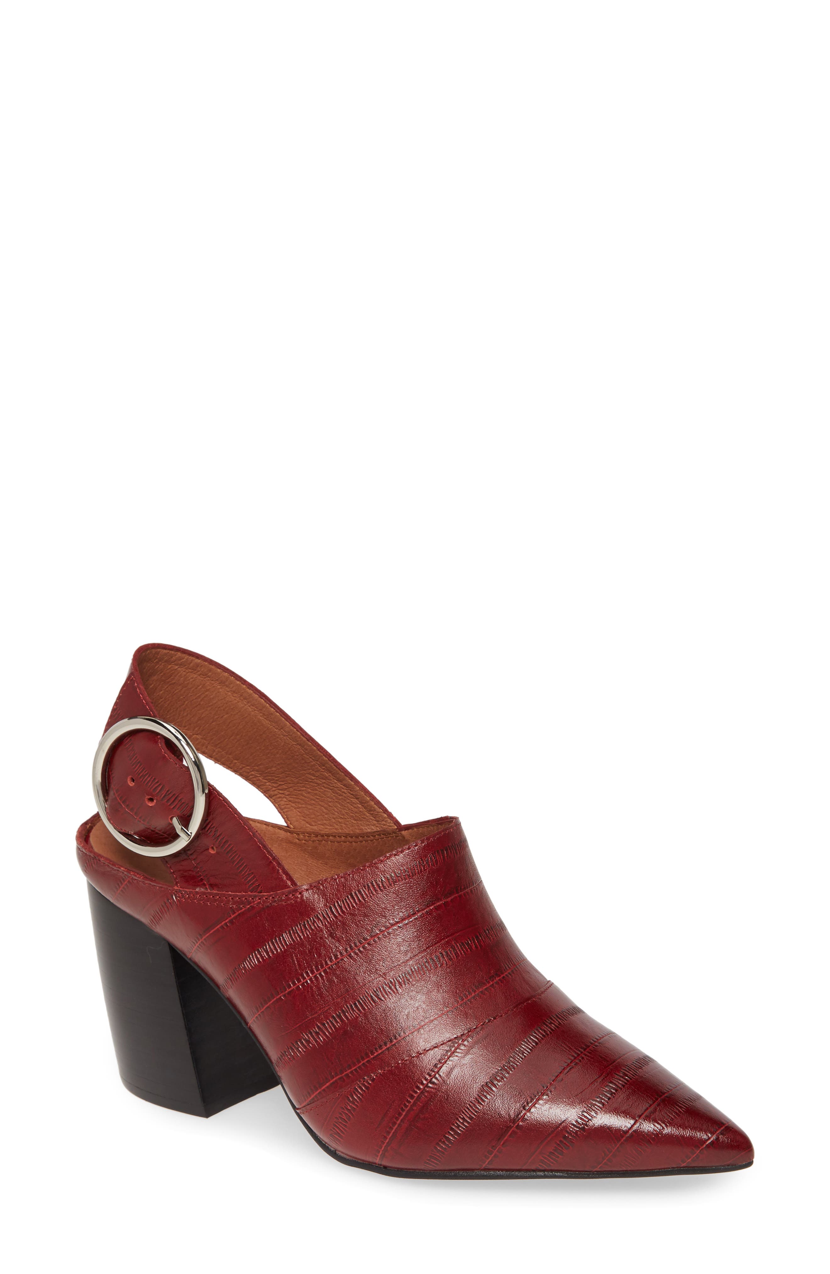 Jeffrey Campbell Cristo Slingback Pump, Burgundy