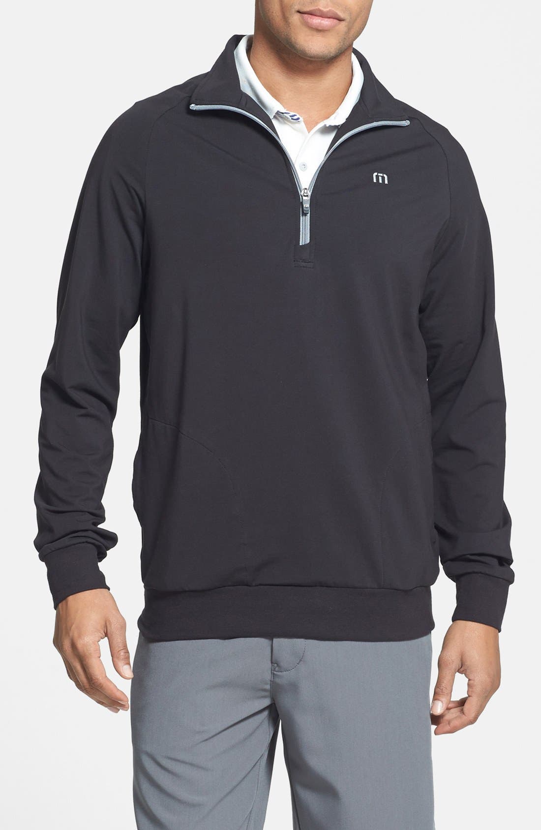 UPC 846759070419 product image for Men's Travismathew Strangelove Quarter Zip Pullover, Size Small - Black | upcitemdb.com