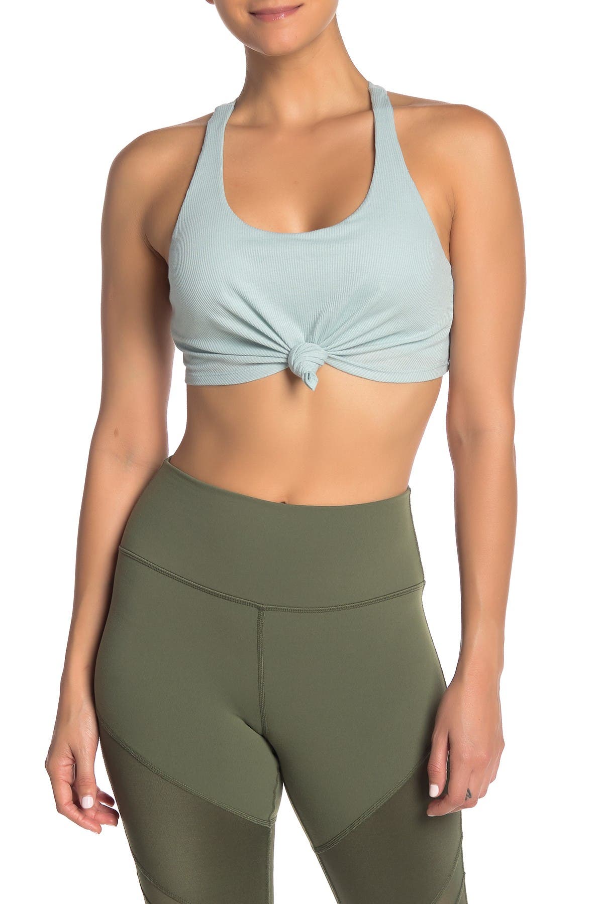 alo yoga knot tank bra