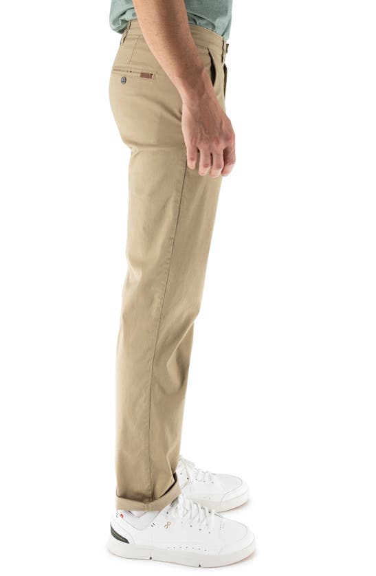 Shop Devil-dog Dungarees Maneuver Slim Straight Leg Performance Twill Pants In Medium Beige/ Khaki