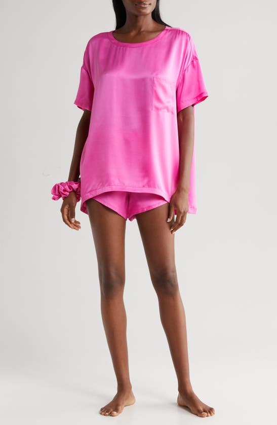 LUNYA LUNYA WASHABLE SILK PAJAMAS & SCRUNCHIE SET