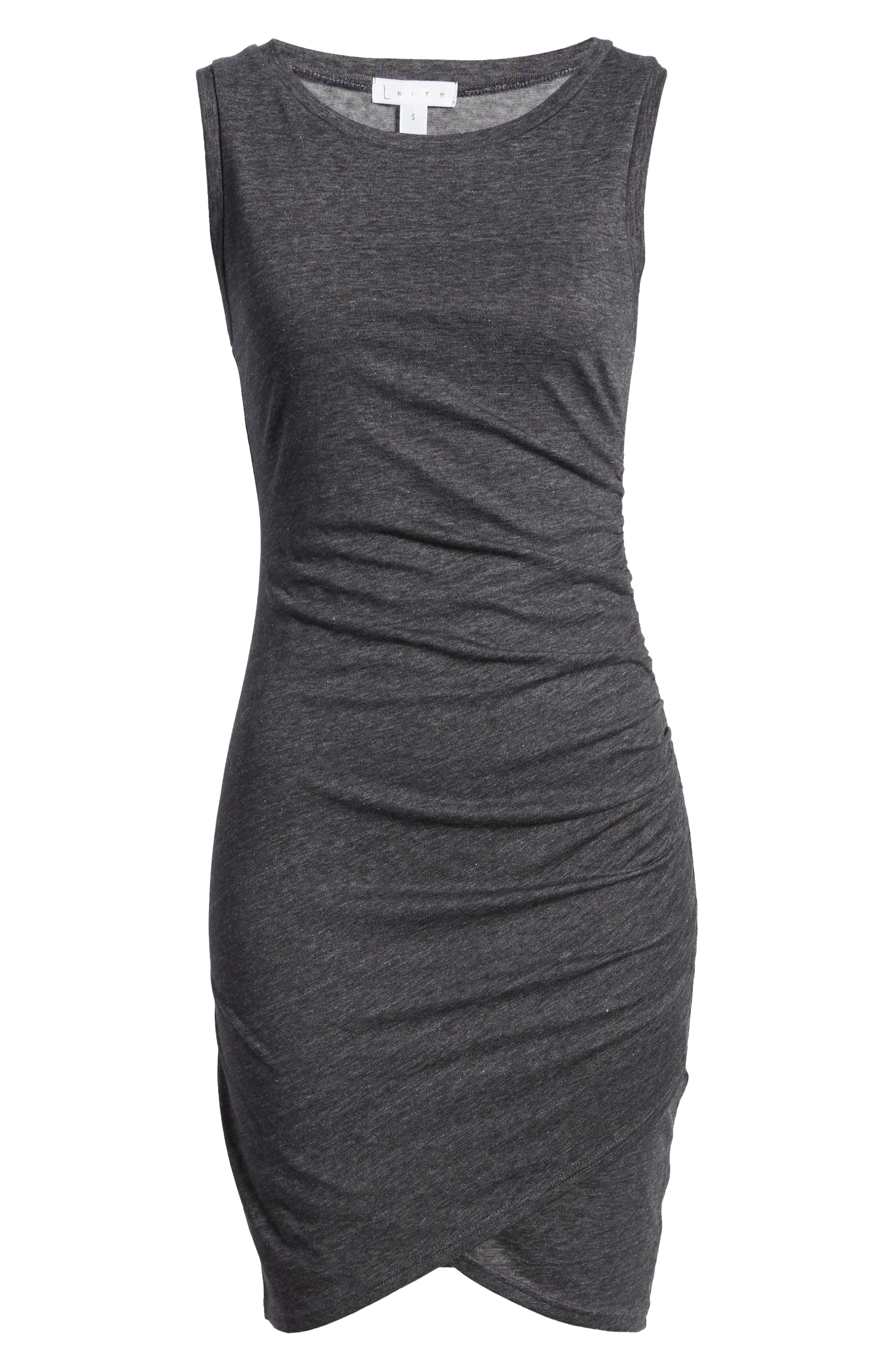 LEITH,
                            Ruched Body-Con Tank Dress,
                            Alternate thumbnail 8, color,
                            023
