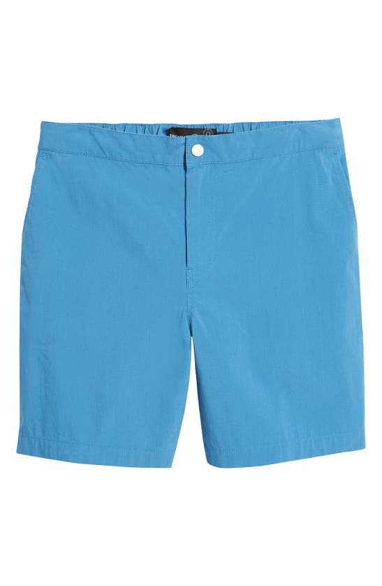 Treasure & Bond Elastic Waist Shorts In Blue Vallarta