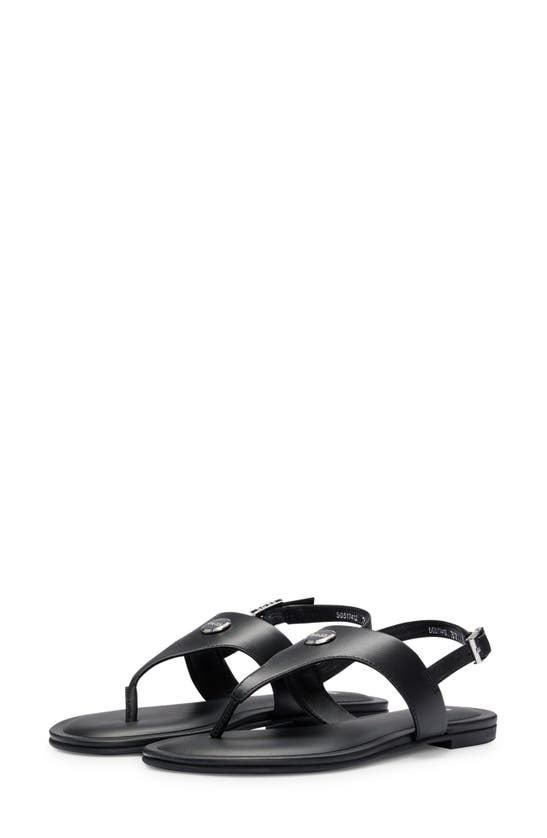 Shop Hugo Boss Millie Slingback Sandal In Black