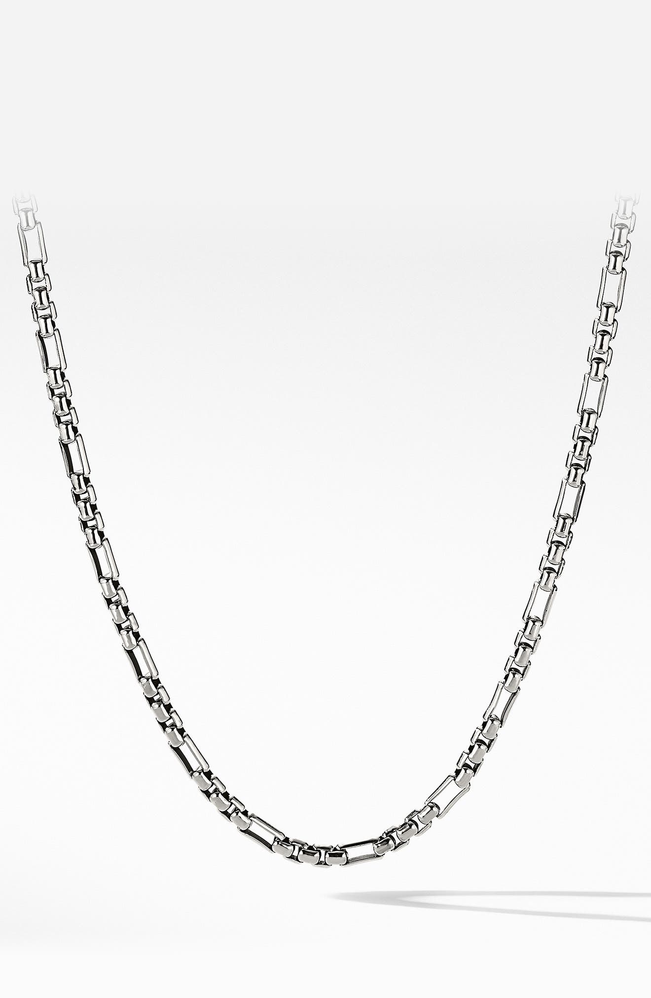 mens white gold necklace and pendant