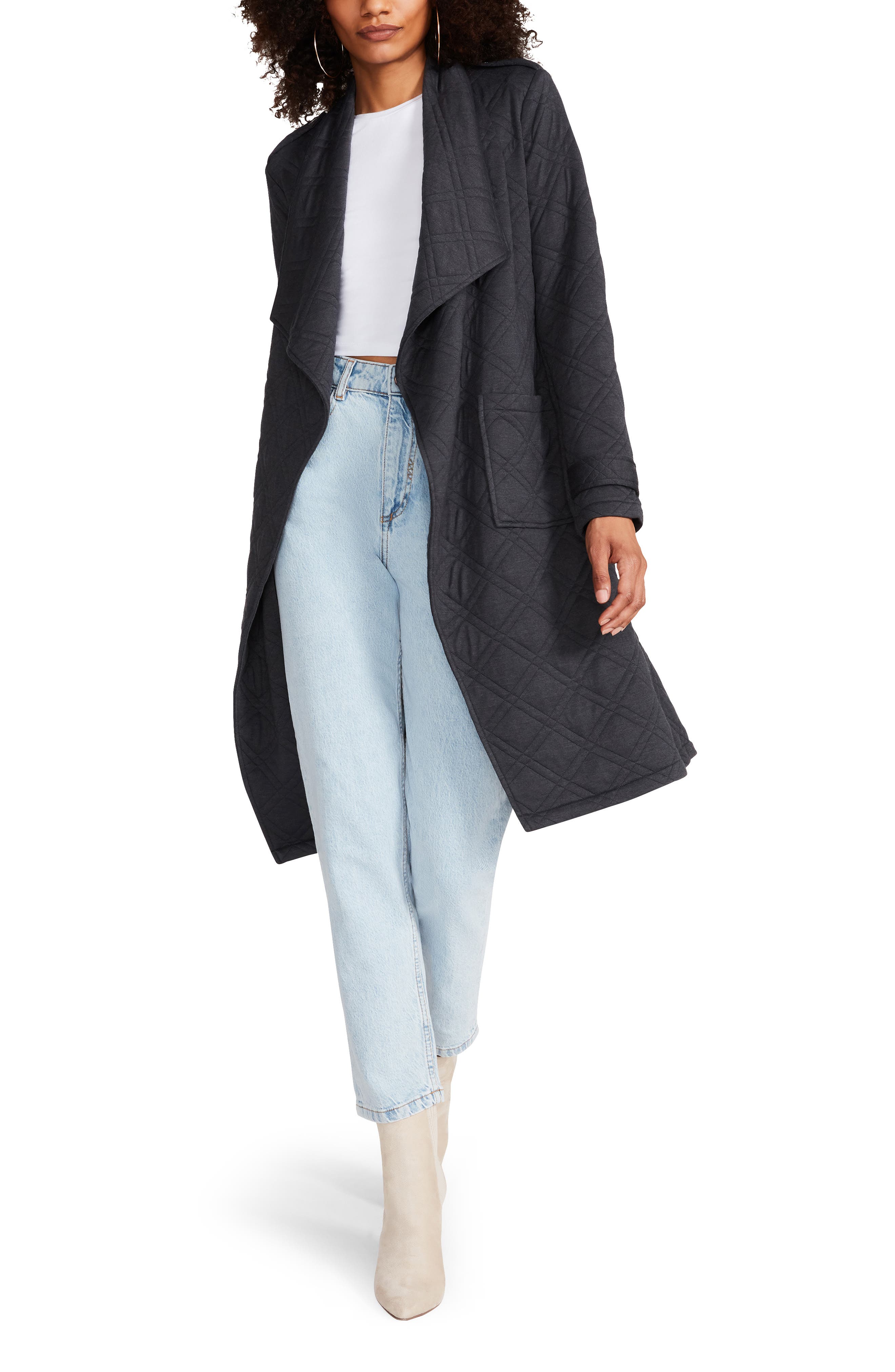 long grey jacket womens