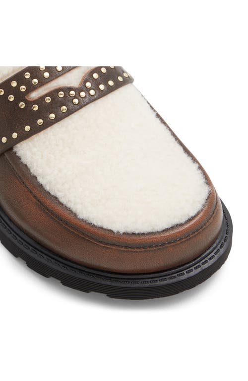 Shop Aldo Harmonyx Penny Loafer In Dark Brown