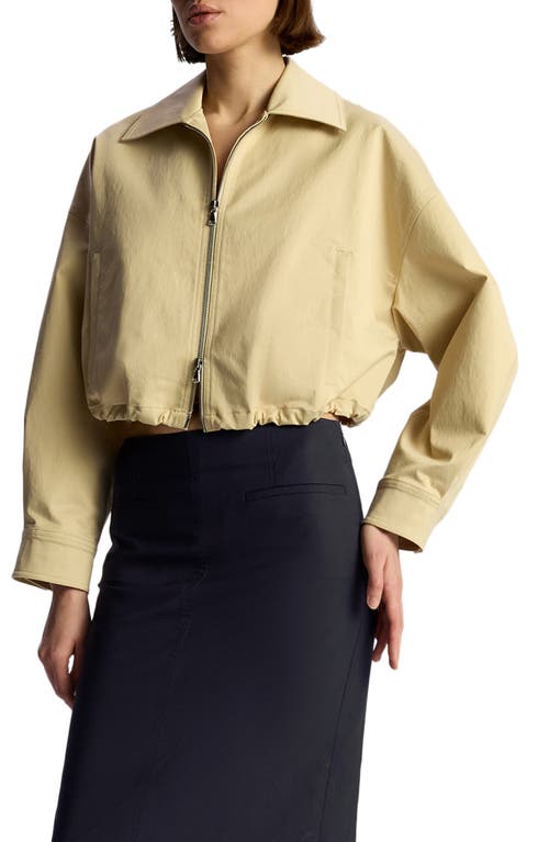 Shop A.l.c . Harry Stretch Sateen Jacket In Khaki