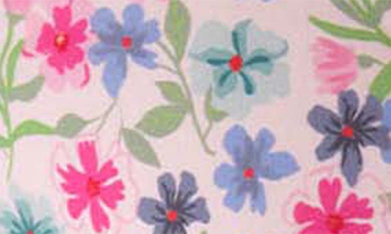 Shop Rachel Riley Kids' Aster Floral Cotton Knit Dress In Pink