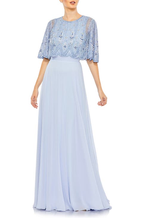 Embellished Popover Gown