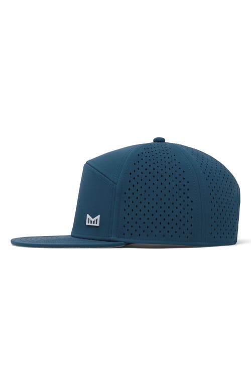 Melin Trenches Icon Hydro Performance Snapback Hat In Steel Blue