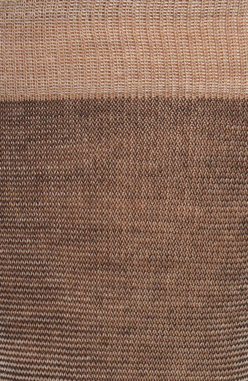 Nordstrom Pinstripe Wool Blend Dress Socks In Tan