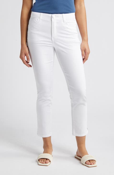 Spanx Silver Lining Slim Straight Ankle Pants - Classic White