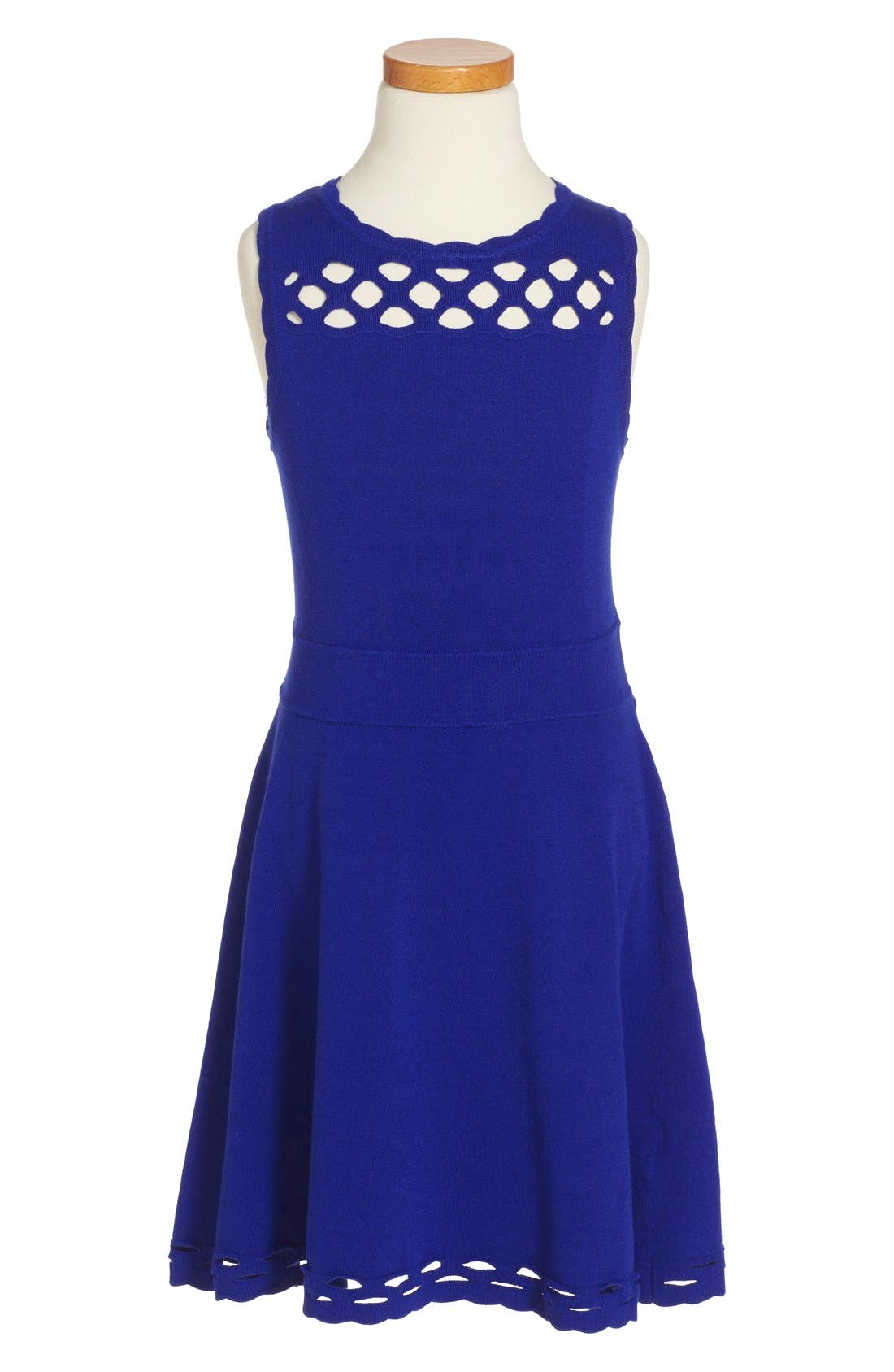 Milly Minis Scallop Fit & Flare Dress (Toddler Girls, Little Girls