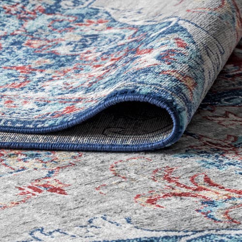 Jonathan Y Modern Persian Vintage Medallion Area Rug In Red/navy