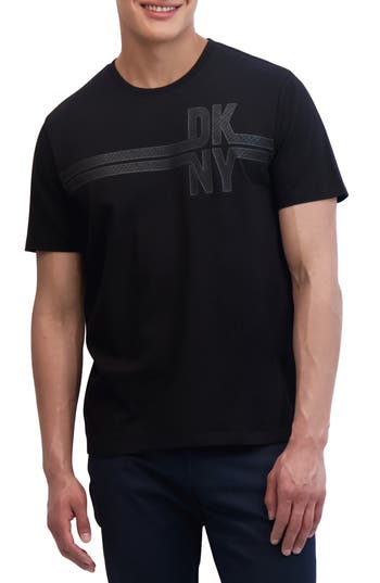 Dkny Sportswear Stack Roll Graphic Print T-shirt In Black