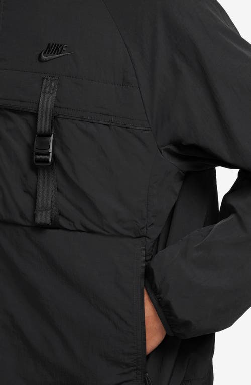 Shop Nike Tech Woven Jacket In Black/black