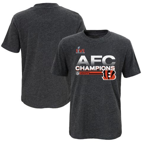 NFL Team Apparel Youth Cincinnati Bengals Game Time White T-Shirt