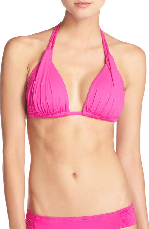 Shop La Blanca Island Goddess Halter Bikini Top In Sunset