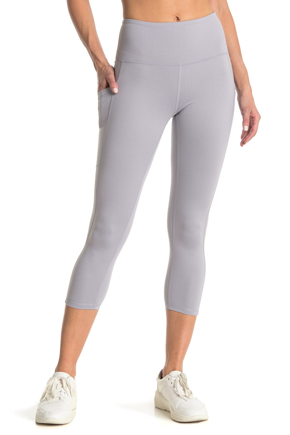 Waist Daily Pocket Crop Leggings 
